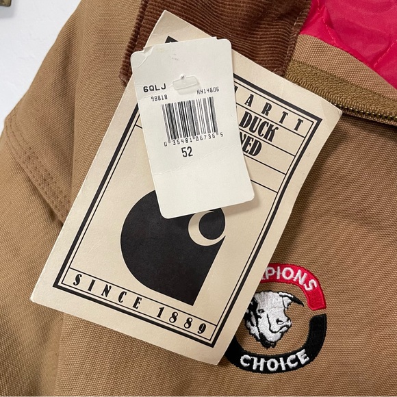 Carhartt Detroit Quilted Nylon Lined Firm Duck Jacket Vintage - Picture 12 of 16